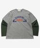 GOLDEN SUNSHINE Layered Stripe Long Sleeve_Melange