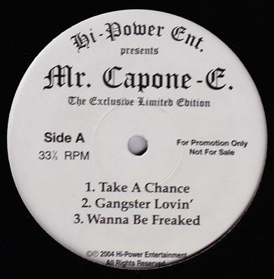 12inch Record MR. CAPONE-E - Hi-Power Ent. Presents - The Exclus NONE Hi Power Entert 2004 US Rap & Hip-Hop/R&B Used