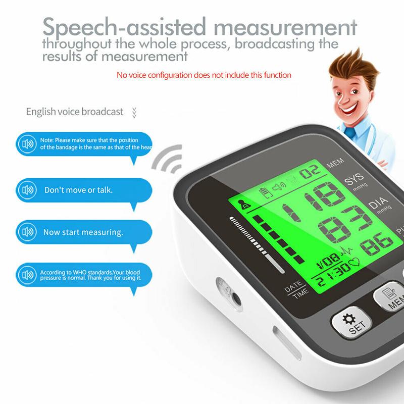 Automatisches digitales Oberarm-Blutdruckmessgerät, BP-Messgerät