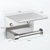 304 Stainless Steel Toilet Paper Holder with Phone Shelf