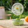 Compact Design Rechargeable Mini Table Fan Portable Personal Cooling Fan  Desktop Placement