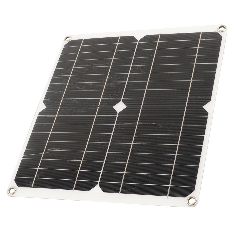 Solar Panel Monocrystalline Silicon Waterproof High Performance for RV Car Boat Trailer 20W 18V 10A