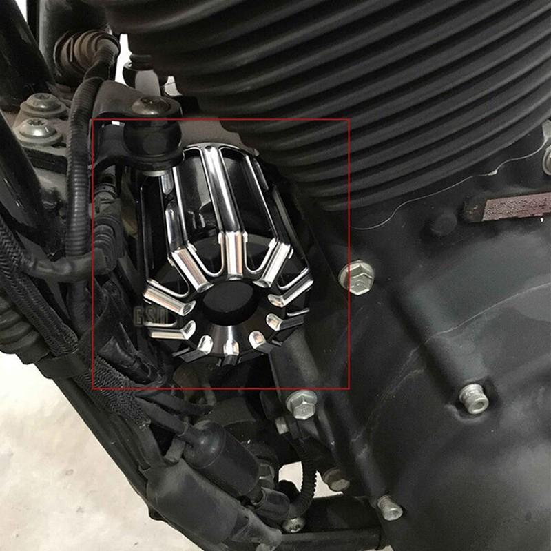 Motorcycle Universal Oil Filter Cover Cap Trim For Harley Dyna Softail Sportster Touring Electra Road Street Glide Road King CVO