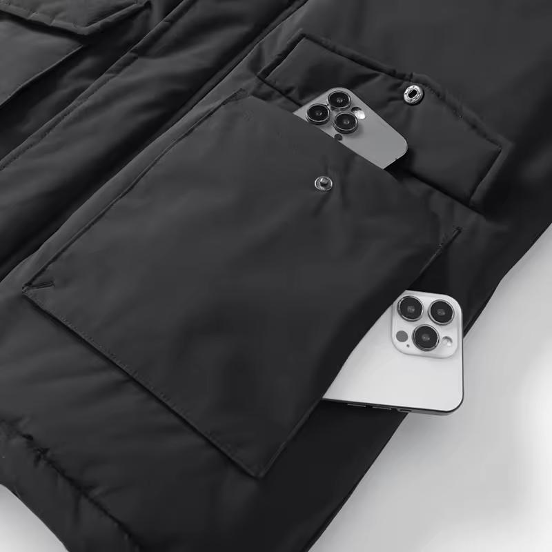 Winter Men's Thickened Cotton Warm Hooded Cotton Jacket for Men Loose Sports Windproof Oversized Jacket