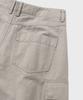 NONBLANK Washed Wide Curved Cargo Pants_Beige