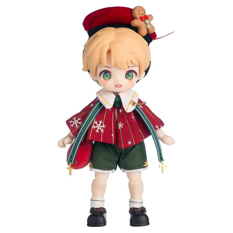 Original Christmas Nagi Animal Kindergarten Wishing Party Series Hanging Card Cute Bjd Action Doll Desktop Decoration Toy Gift