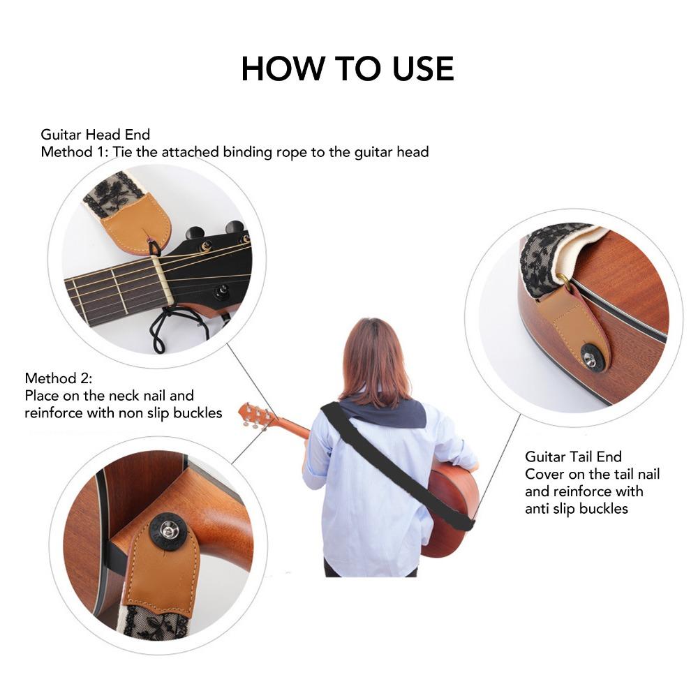Adjustable Length Adjustable Guitar Strap Lace Design Lace Guitar Strap Guitar Strap For Guitar