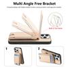Kickstand Wallet with Card Holder Leather Phone Case for iPhone 16 15 14 11 Pro Max XR XS 7 8 Plus 13 12 Mini SE  Cover