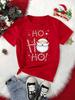 Unisex Christmas Santa Claus Printed T Shirt Christmas Xmas Cartoon Top Tshirt Harajuku Fashion New Year Tshirt Clothing