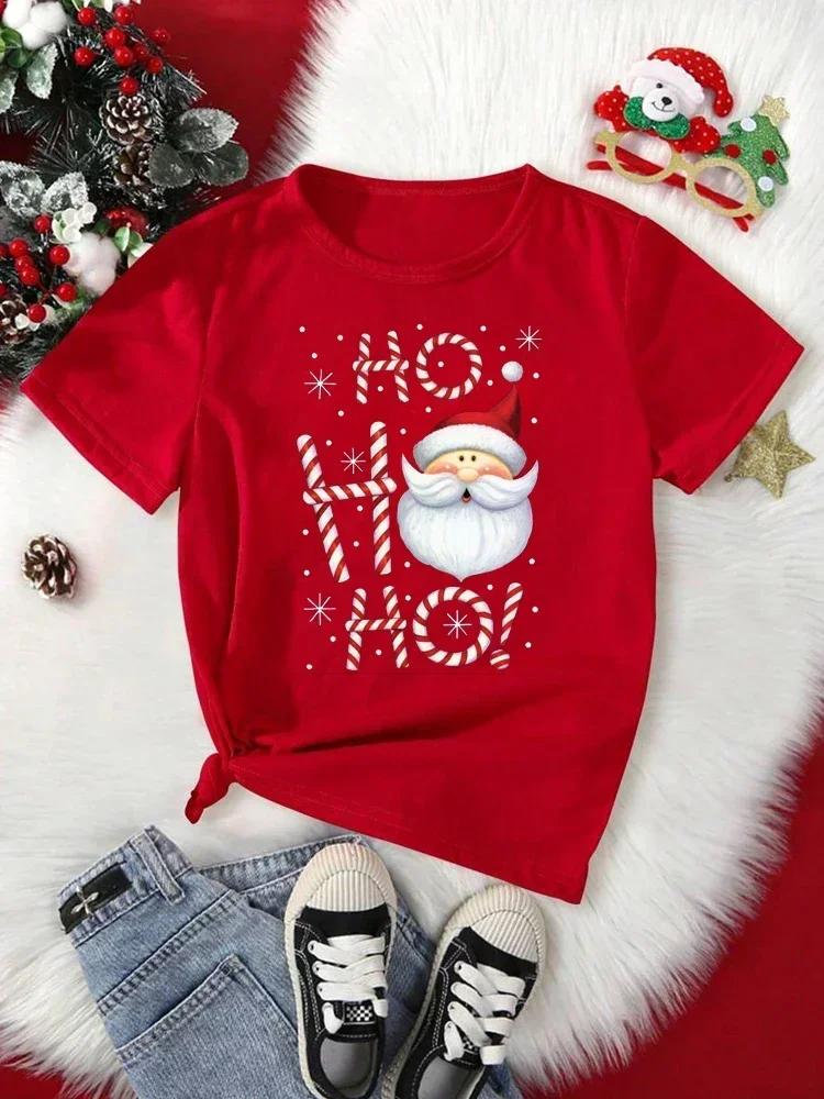 Unisex Christmas Santa Claus Printed T Shirt Christmas Xmas Cartoon Top Tshirt Harajuku Fashion New Year Tshirt Clothing