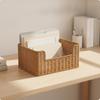 Woven Storage Basket Sturdy Bin Compact for Closet