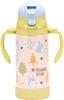 Skater 2-Way Stainless Steel Water Bottle with Two-Handle Handles and Straw, 350ml, Baby Mug, Ghibli Totoro Forest Design, STWM3N-A