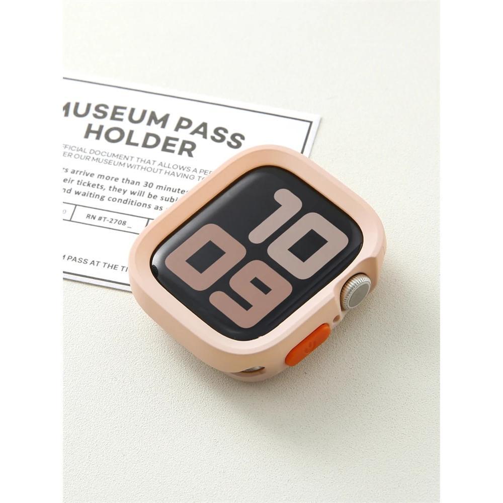 Bumper Soft Silicone Case For Apple Watch Ultra 11 10 9 8 7 6 SE 5 Anti-drop Shockproof Matte Cover For iwatch 49mm 41mm 42mm 46mm 40mm 44mm 45mm