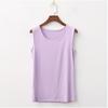 Modal Summer Plus Size Wide Shoulder Tank Top for Women 200 Lbs Sleeveless Middle-Aged