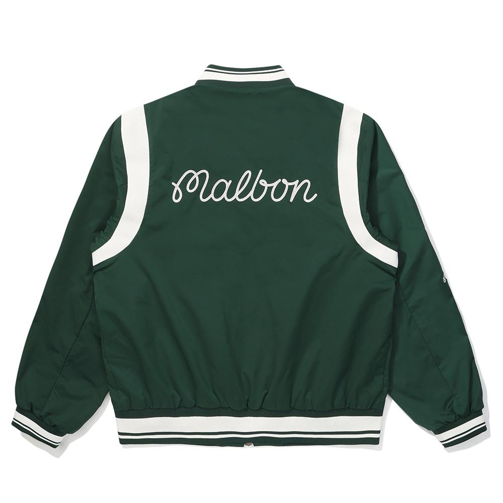 Malbon Golf Malbon Artwork Stadium Jacket Green