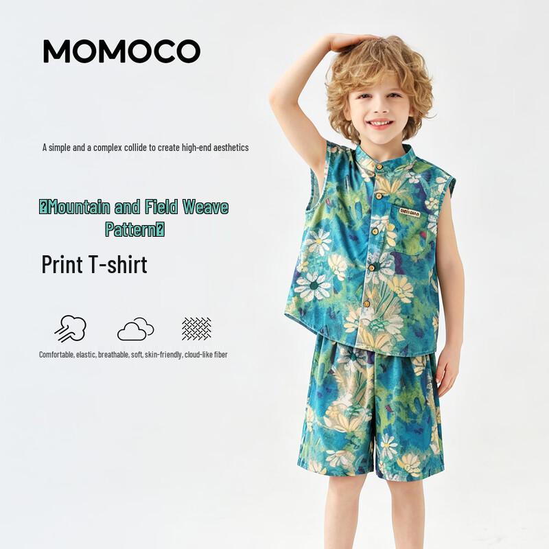 MOMOCO Boys  Trendy Casual Summer Set 130