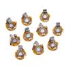 10Pcs 6.35mm / 6.5mm 1/4"" Stereo Plug Jack Audio Female Connector Solder Welding Type Panel Socket Mono TS Panel Chassis Mount