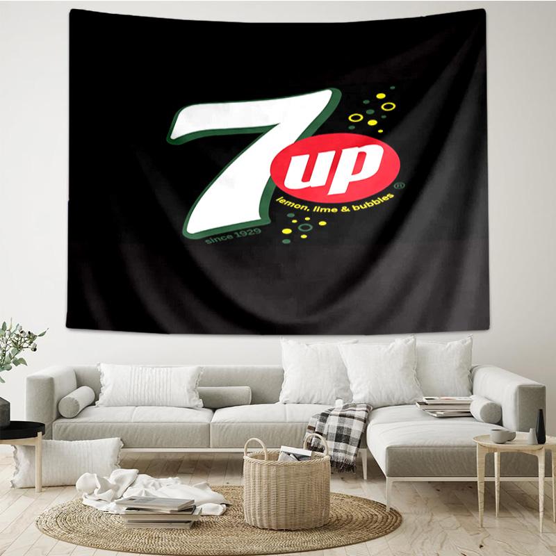 Refreshing 7-up On A Hot Day Tapestry Room Decoration Wall Hanging for Living Room Bedroom, Dormitory, Birthday and Christmas Gifts