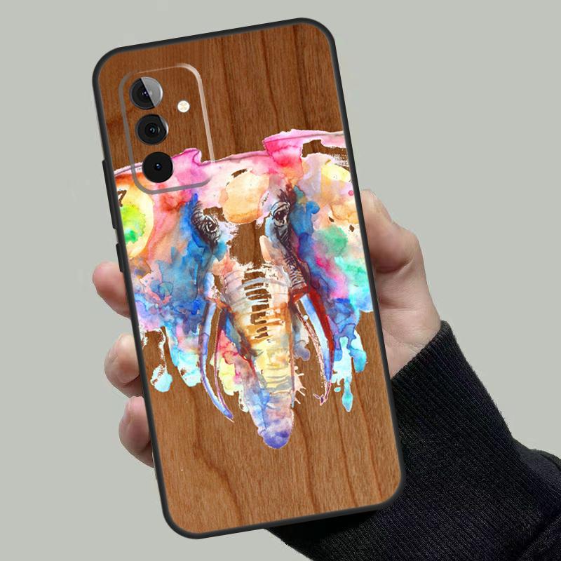 

Natural Bamboo Wood Animal Print Case For Samsung Galaxy A53 A33 A23 A13 A52 A32 A22 A12 A51 A71 A14 A24 A34 A54 A52S Coque Samsung A34 5G