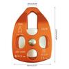 Stainless Flexible Active Pulley Sideplate Single Sheave Pulley 360degree Wwivel for Rock Climbing Hauling Gear 28KN