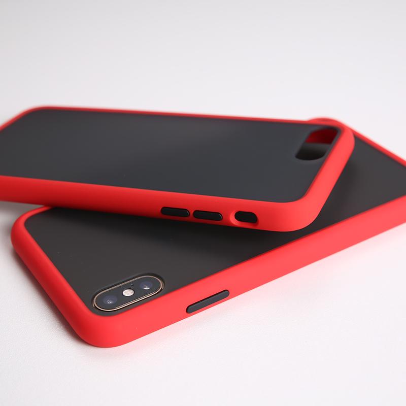 

Противоударный защитный чехол для iPhone 11 Pro XS MAX XR X 7 8 6 6s Plus, матовый чехол, мягкий силиконовый чехол iPhone 11 Pro Max красный