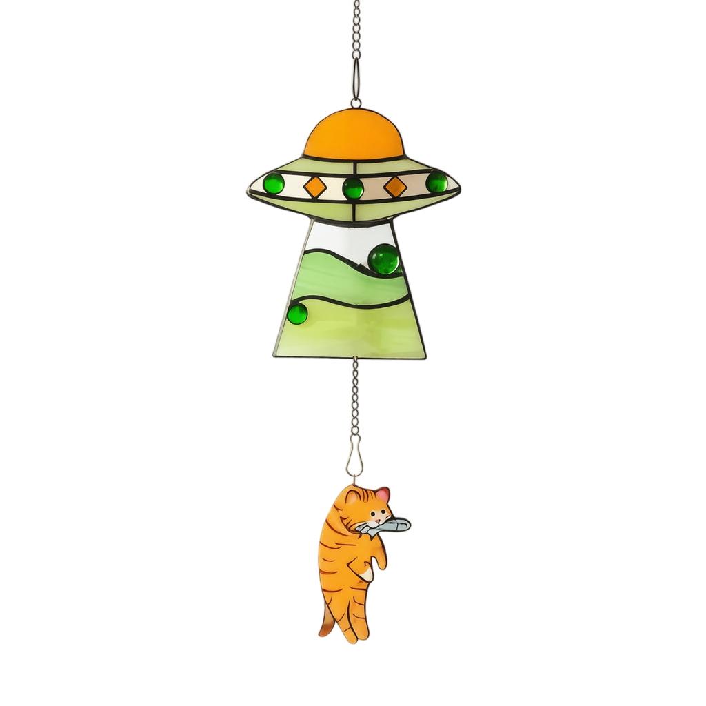 Spaceship Acrylic Pendant Keychain for Bag Decoration