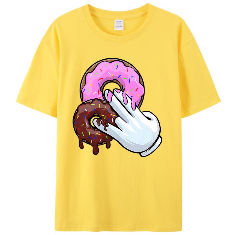 Donuts Two In The Pink One In The Stink Humor Women Men's T-Shirt Funny Memes Joke Vintage Graphic Tee Shirts Tops Novelty Gifts