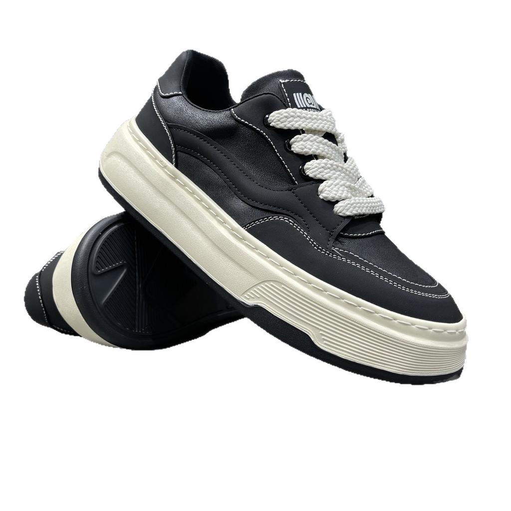 Men's shoes 2026 spring new thick baseplate shoes youth fashion versatile sports casual canvas shoes
