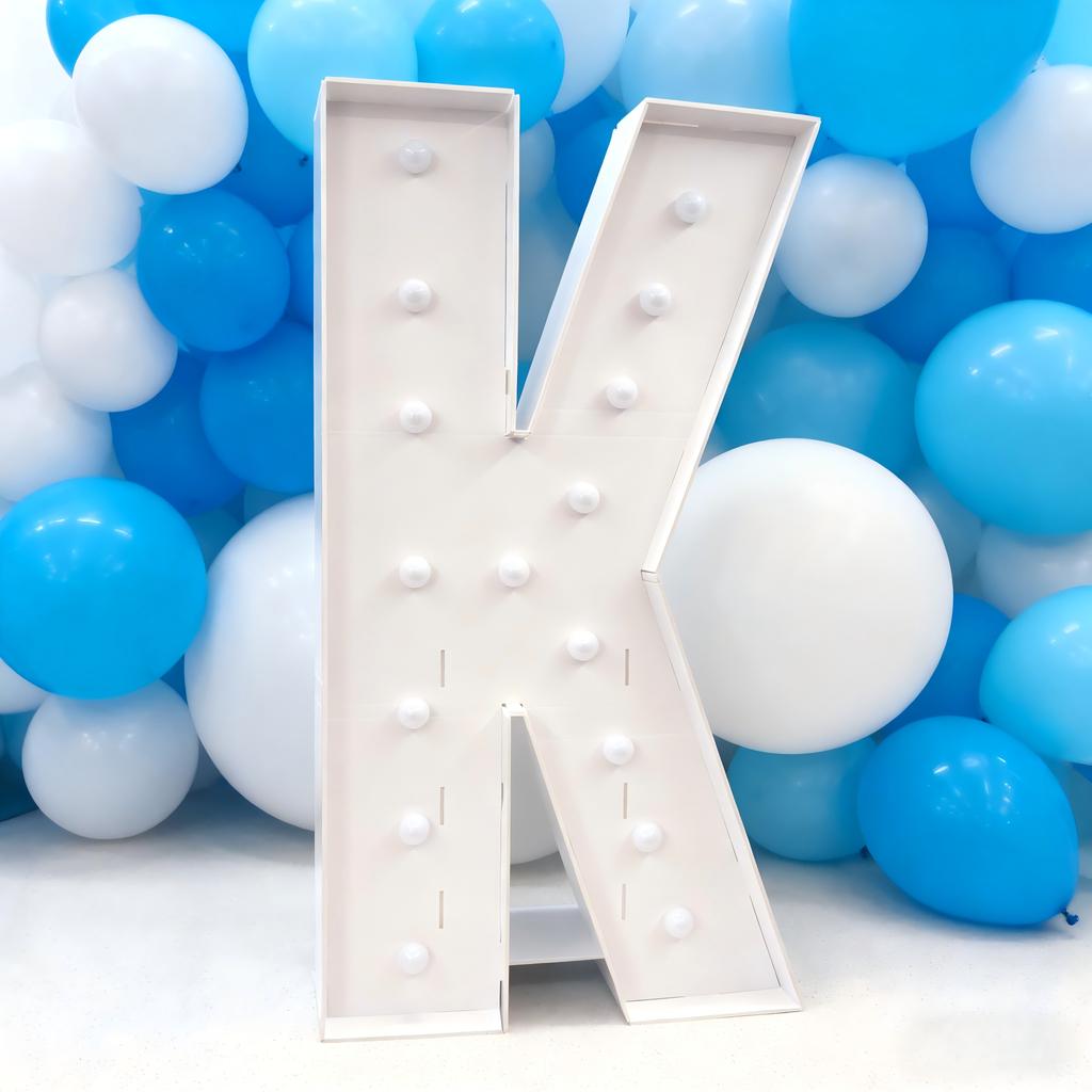 With Warm Lights 1Pc 120cm DIY LED Letter Light 3D KT Board Party Decoration Suitable for Birthday Party,Anniversary DIY Gifts