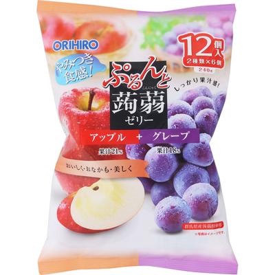 Orihiro Plundry Purun Konnyaku Jelly Pouch Apple + Grape 20g X 12 Pieces Other (check Locks, Tongue Cleaners, Etc.) Other (check Locks, Tongue Cleaner