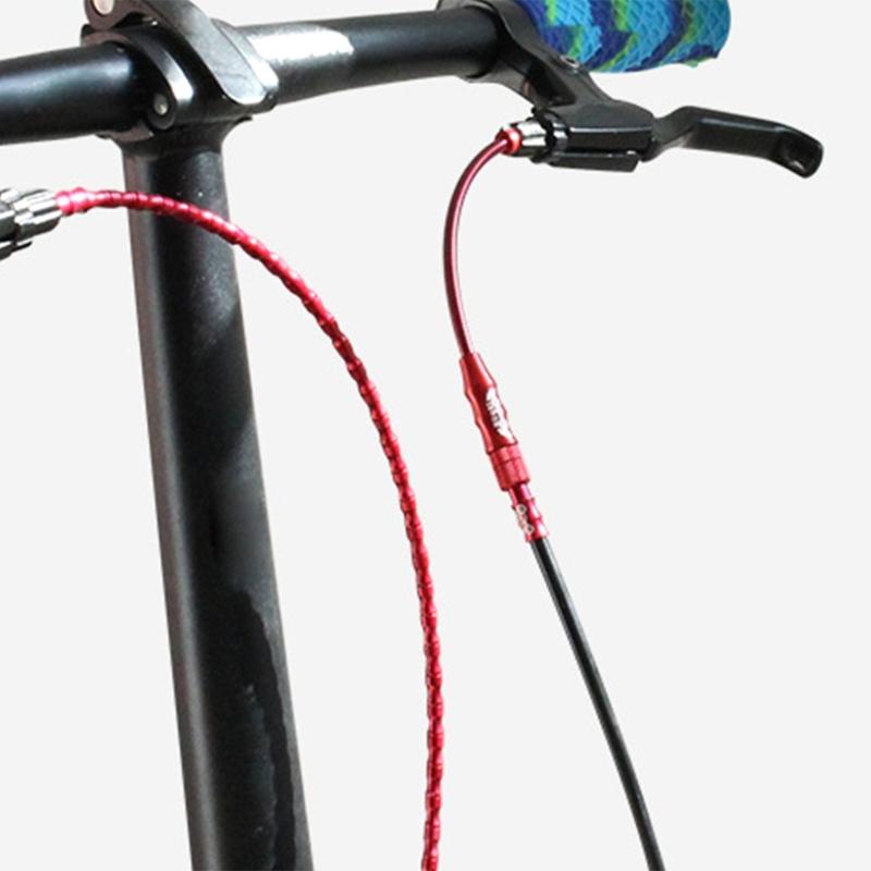 Aluminum Alloy Bike V Brake Noodles Stainless Steel Spring Shifts Brake Protector Cable Guide Bend Pipe Bicycles Part