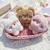 Bear Plush Keychain Cute Soft Stuffed Animal Key