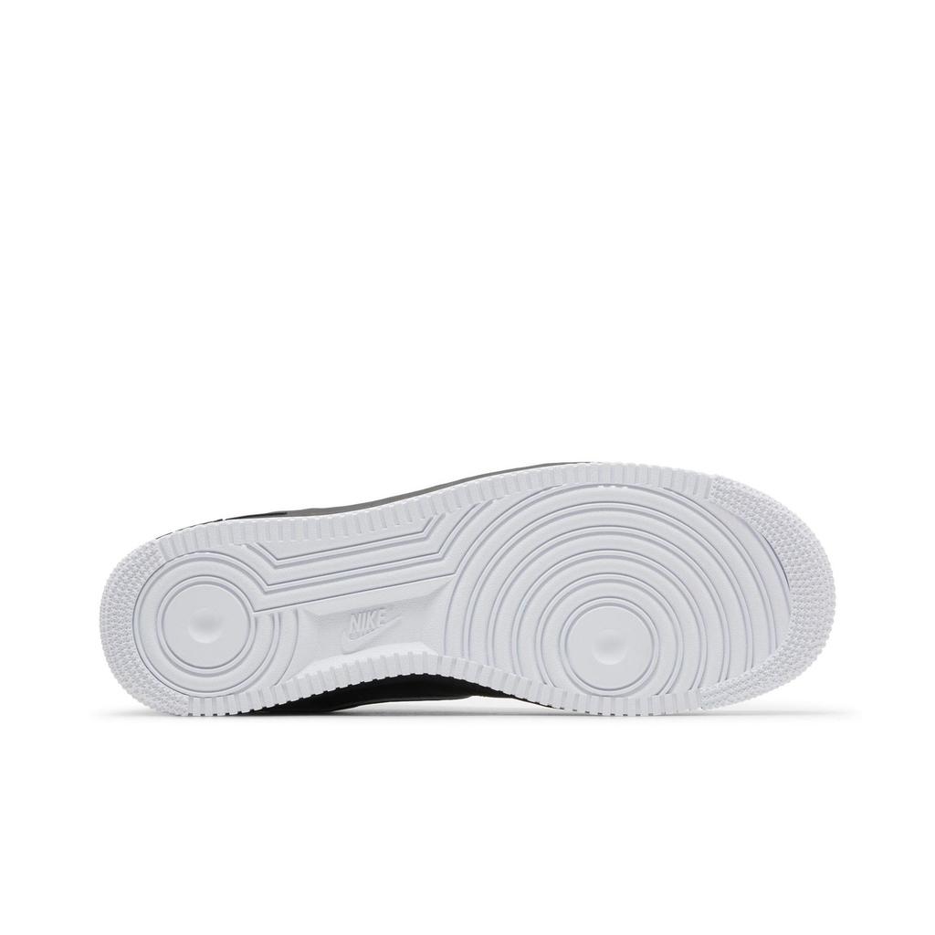Nike Air Force 1 '07 'Black White Outlined Swoosh' (Unisex) Black / Black / White Skateboard Shoes DV0788 002