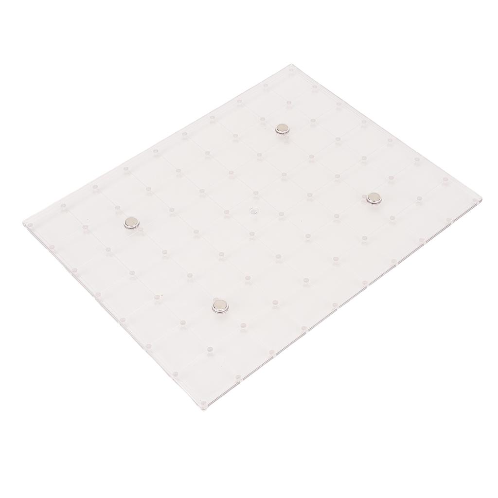 Geometry Board Plastic Double Sided 80 Pins Multifunctional Rubber Band Peg Board for Home