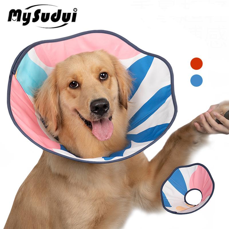 

Ошейник с конусом для домашних животных с защитой от зализывания ран Регулируемый головной убор для собак Обезболивание после операции Защита от заживления ран от укусов