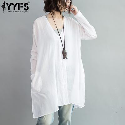 Women's Fashion Casual Spring Fall Solid Color Print Long Sleeve V-Neck Blouses & Shirts