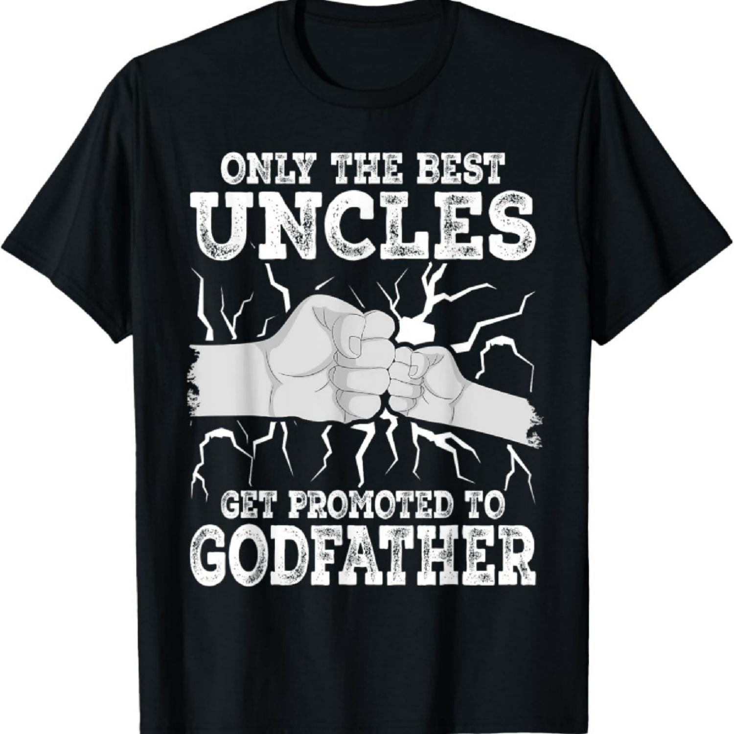 

Черная мужская футболка Только лучшие дяди становятся крестными отцами1 XXXXXL чёрный