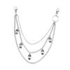 European & American Hip Hop Skull Waist Chain: Cool Metal, Personality Beads, Multilayer Women's Jewelry