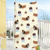 Cartoon cute Dachshund Towel Drying Bath Towel Applicable To Light Swimming Camping Yoga Beach Out