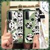Phone Holder Shockproof Phone Case For TCL 20 SE Cartoon Protective Back Cover Lanyard Cute Wrist Strap Durable Ring