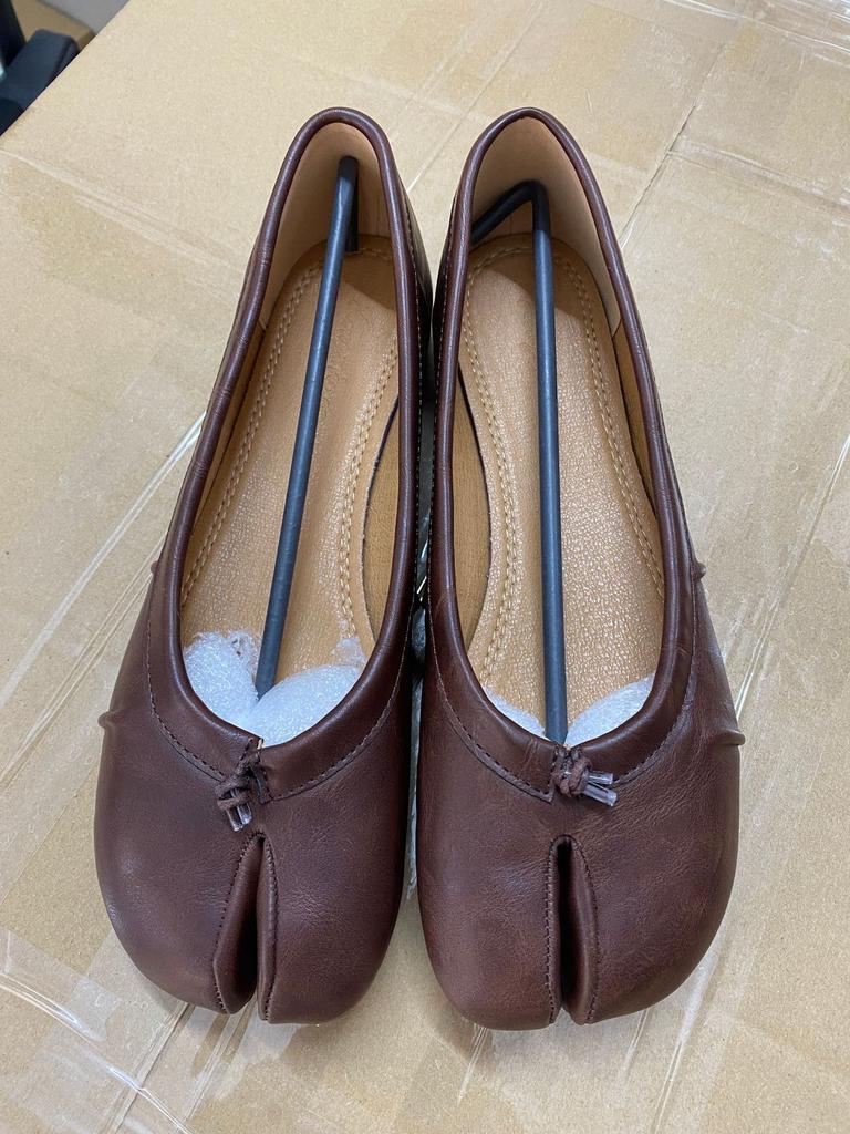 Folded Ballet Shoes, Split-toed Single Shoes, One-pedal Shallow Mouth Niche Style