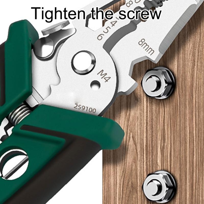 Electrician Wire Crimper Peeler Pliers Cable Stripping Multifunctional Press Plier Terminals Crimping Cutting Tool