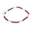 Baseball Necklace Rhinestone Unisex Baseballer Inspired Colorful Beaded Necklace for Baseball