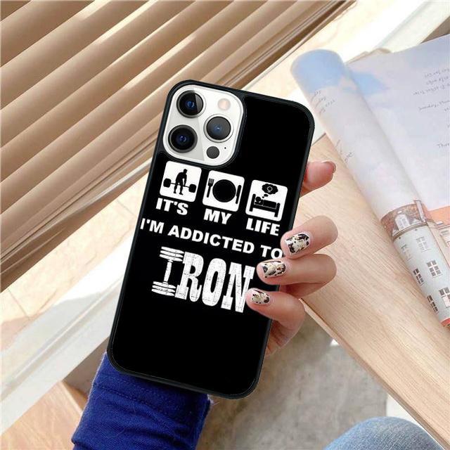 Bodybuilding Gym Fitness Coque Shell For iPhone 17 Air 15 16 14 13 12 Pro Max 11 Pro Max Plus Phone Case Cover