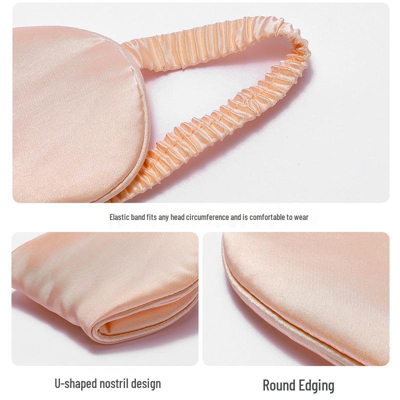 Women's Ascetic-Style Sleep Mask: Light-Blocking, Imitation Silk, Ice-Cold Comfort, Non-Binding, Fatigue-Relief for Napping and Sleeping.