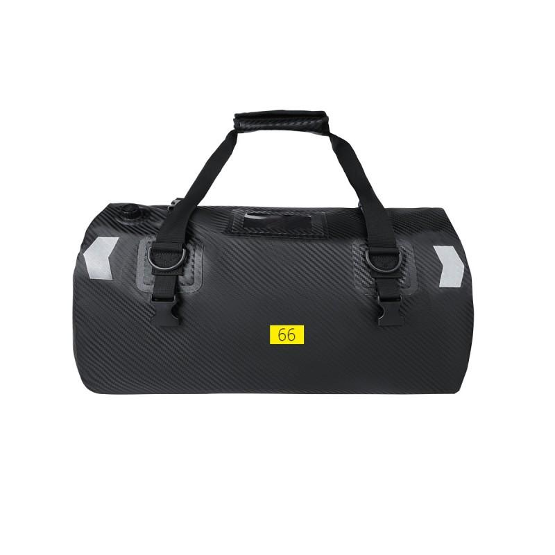 PVC Waterproof Motorcycle Tail Bag With Quick-Release Straps Camping Cycling Outdoor Adventure