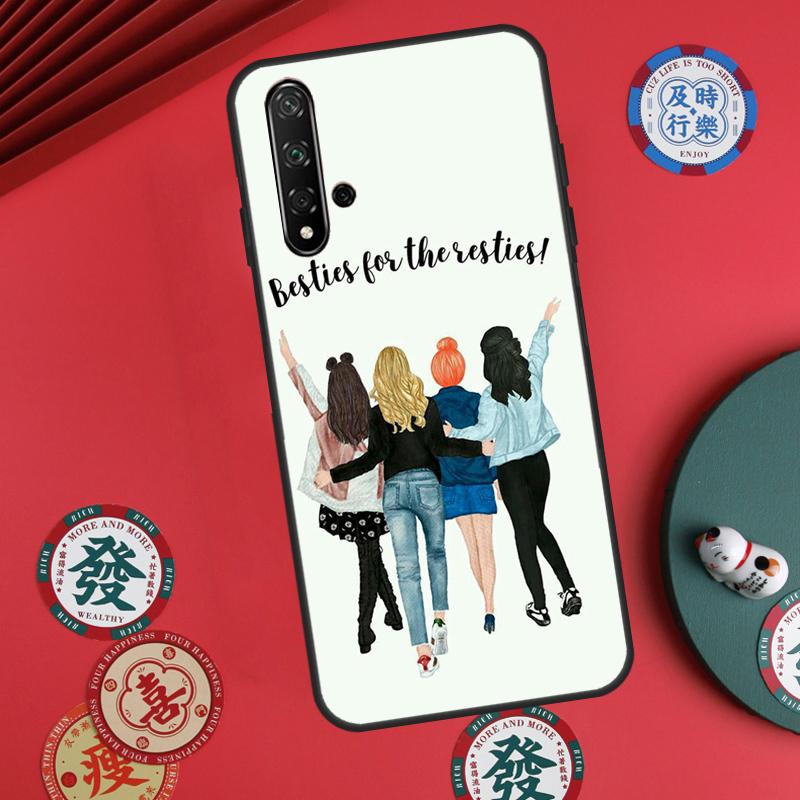 Girls Bff Best Friends Forever Always For Huawei Nova 5T 10 9 SE 7i 8i 11i 12i Y73 Y90 Y70 Y72 Y61 Y91 P60 Pro P30 P40 Lite Case