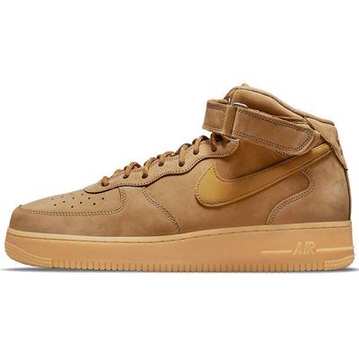 Air Force 1 Mid '07 WB Men Flax Wheat Gum Light Brown Casual Lifestyle Sneakers DJ9158-200
