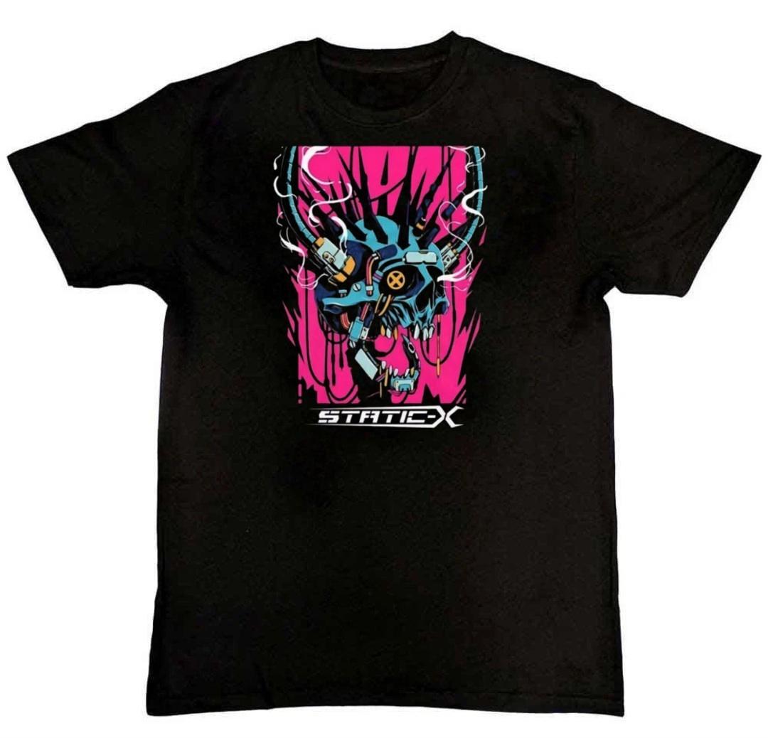 New Static X Band Album Graphic Print Mens T-Shirt XXL