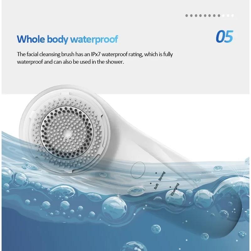 New Ultrasonic Cleansing Brush  Vibrating Face Wash Brush Remove Blackheads From Acne Skin Care Beauty Equipment and Tools